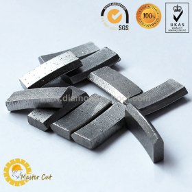 V shape edge roof type diamond core drill bit segment for reinforced concrete