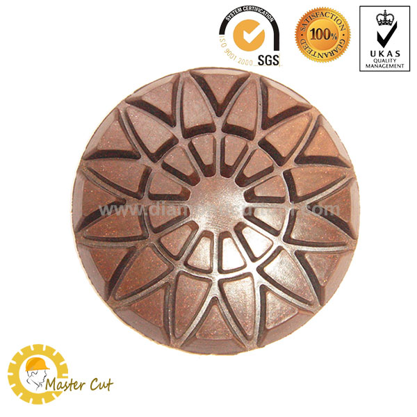 copper bond transitional polishing pads